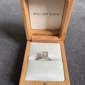 18K White Gold Whisper Lab 2.03 Carat Diamond Engagement Ring
